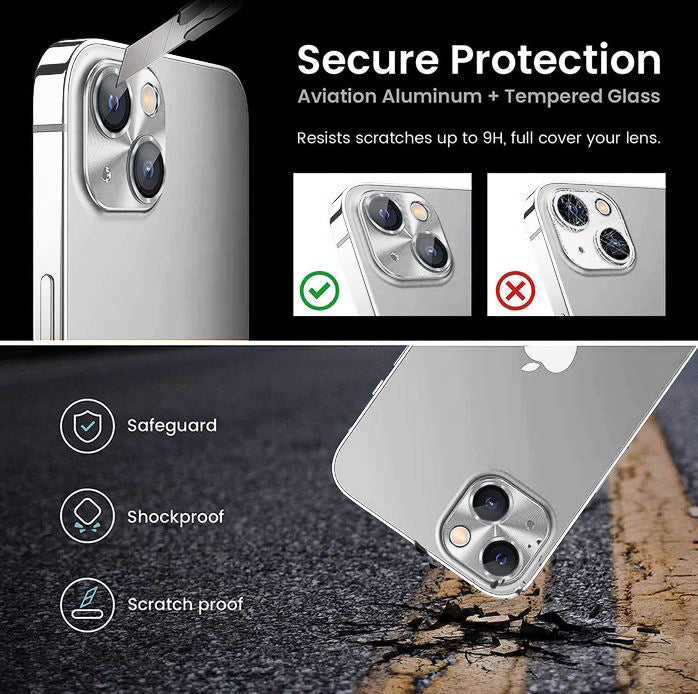 Protector De Aluminio Cámara iPhone 15 / 15 Plus