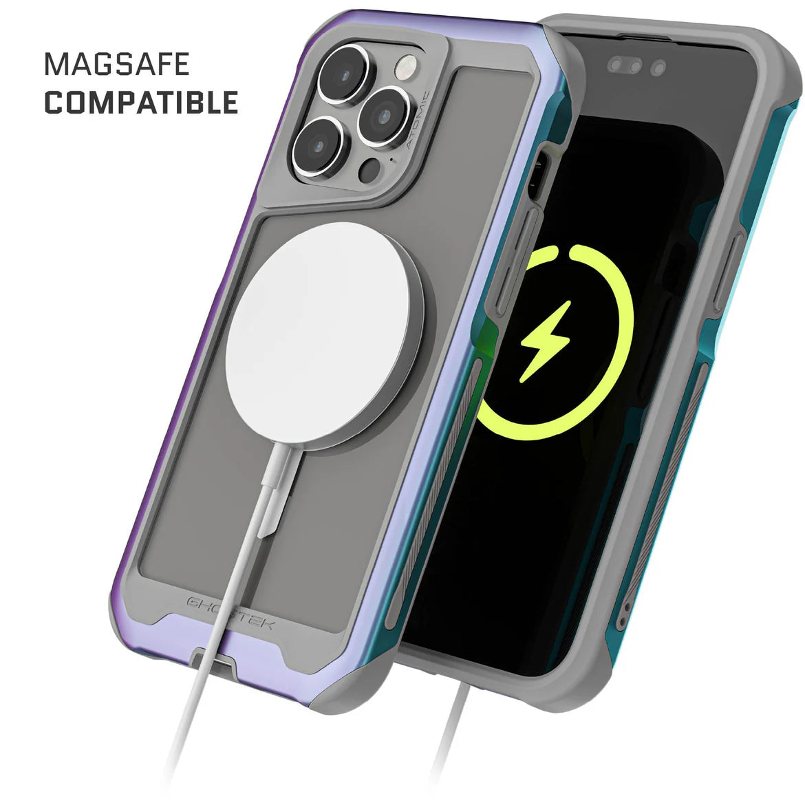Carcasa Ghostek Atomic Slim MagSafe iPhone 15 Pro – Protección Militar de Aluminio Antigolpes