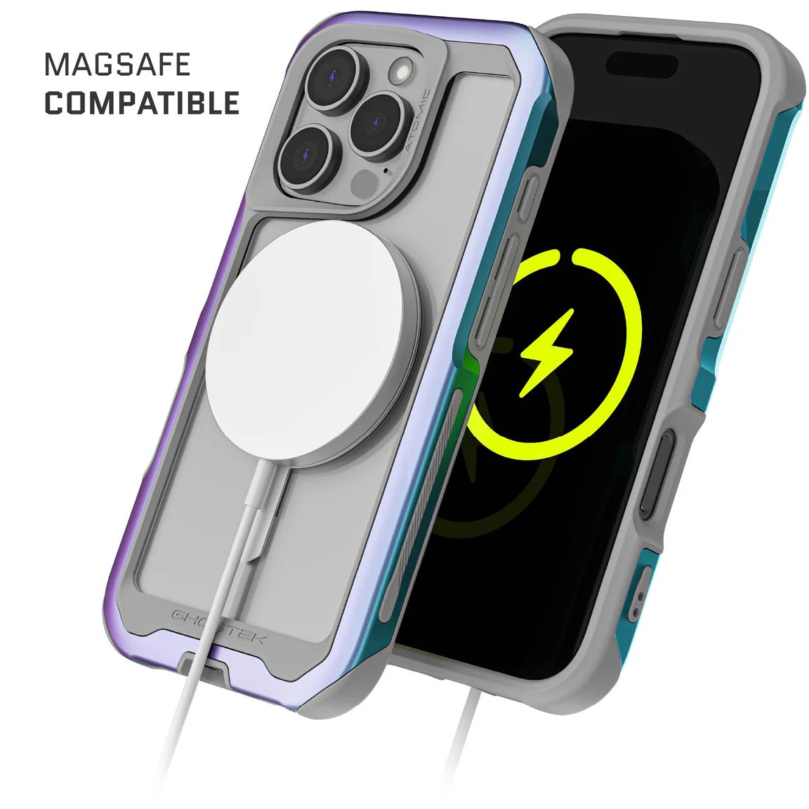 Carcasa Ghostek Atomic Slim MagSafe iPhone 16 Pro – Protección Militar de Aluminio Antigolpes