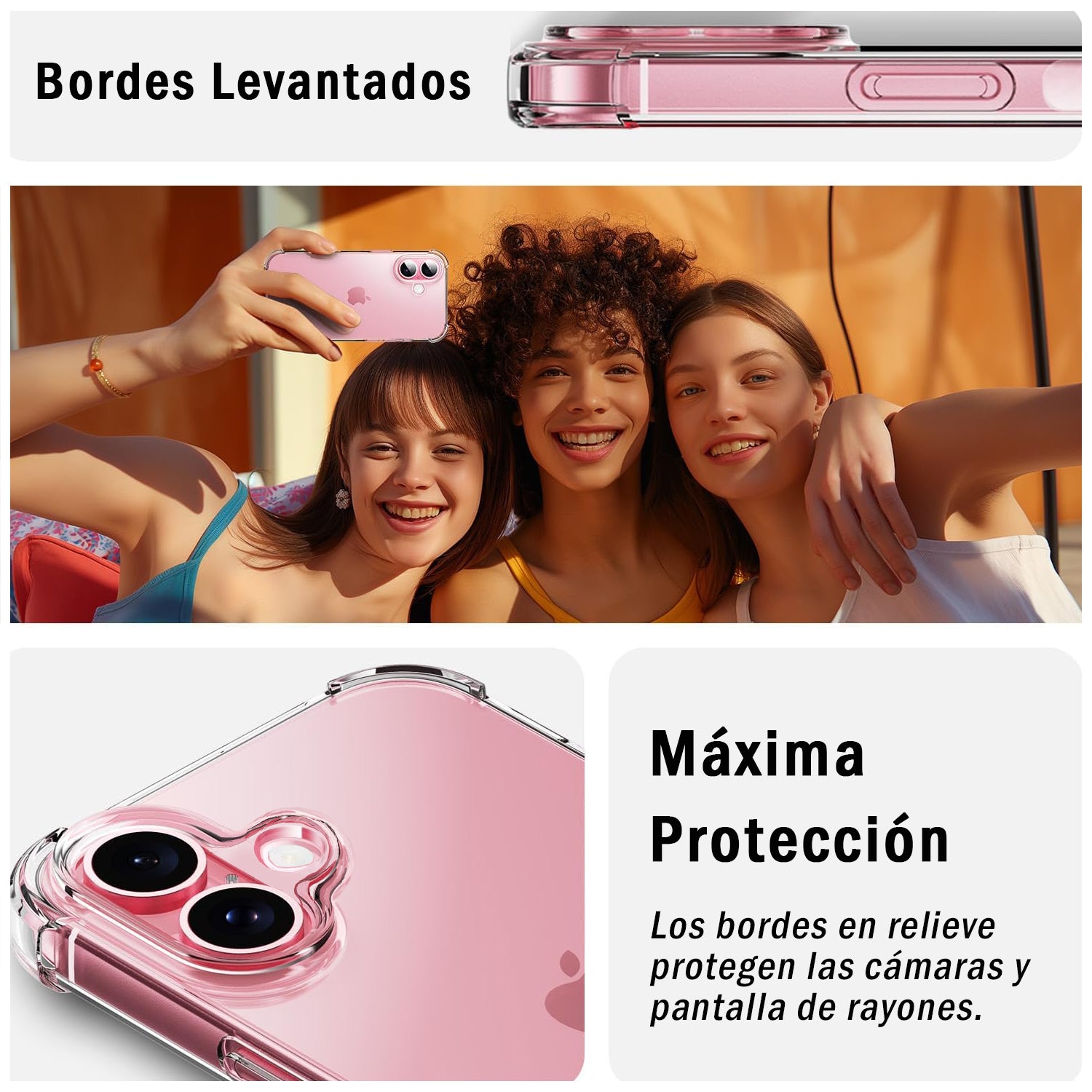 Carcasa Antigolpe Esquinas Reforzadas iPhone 16