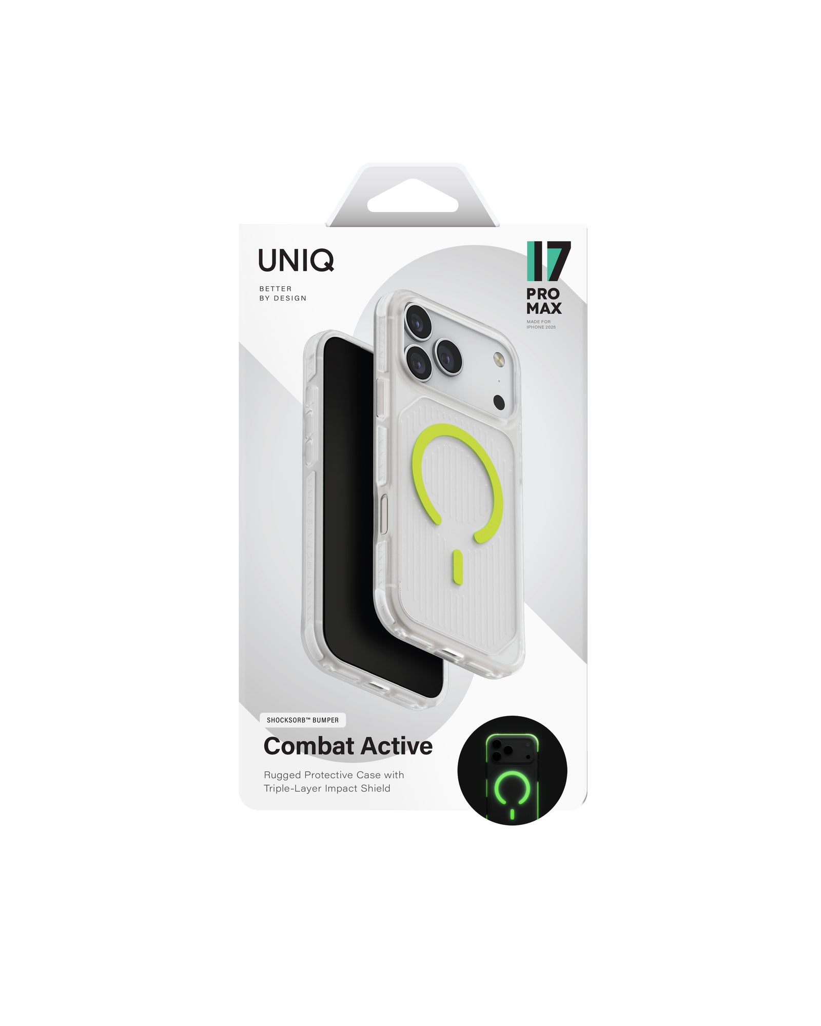 Carcasa Uniq Combat Active Luminous Magsafe iPhone 17 Pro Max