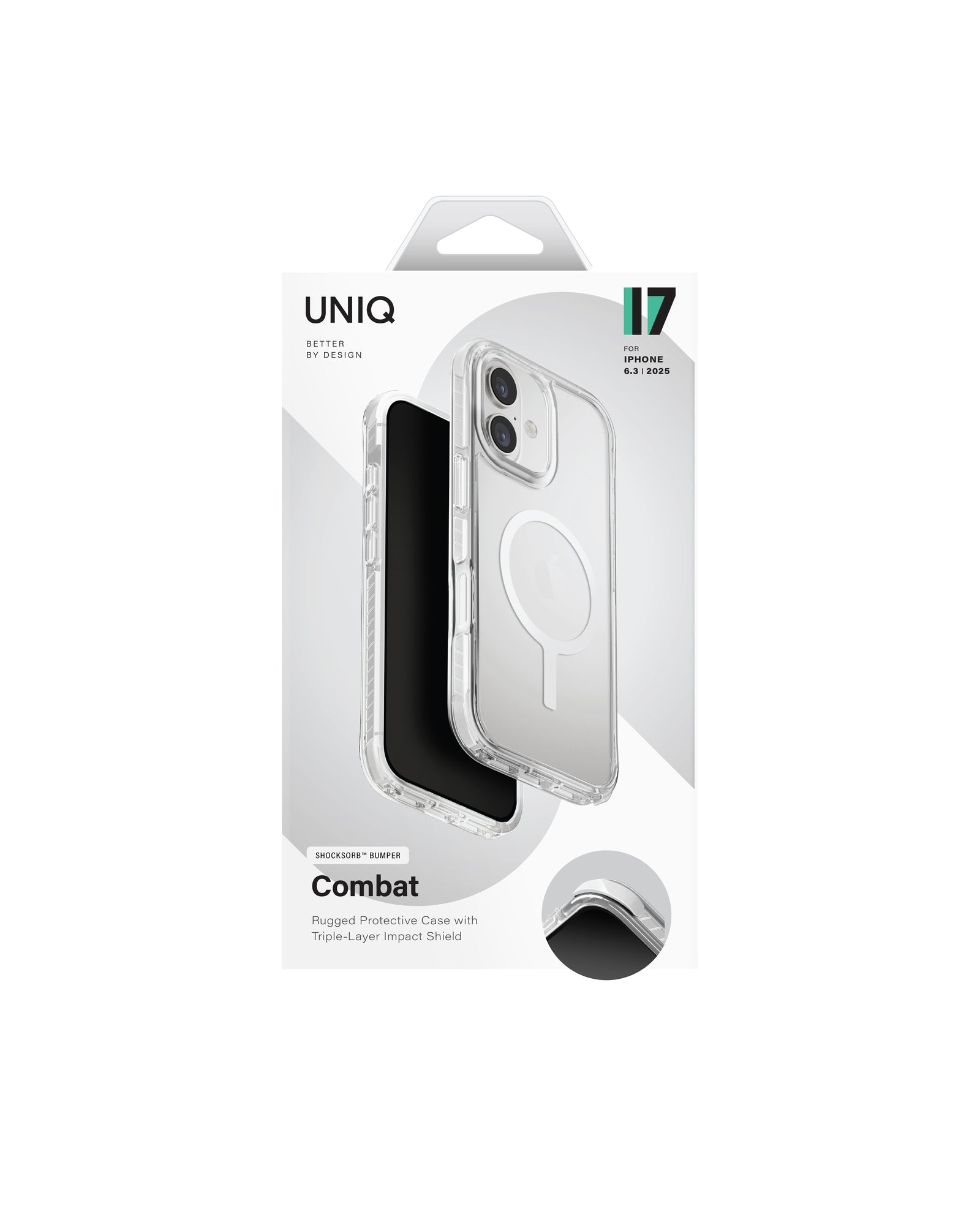 Carcasa Uniq Combat Magsafe iPhone 17 - Blanca
