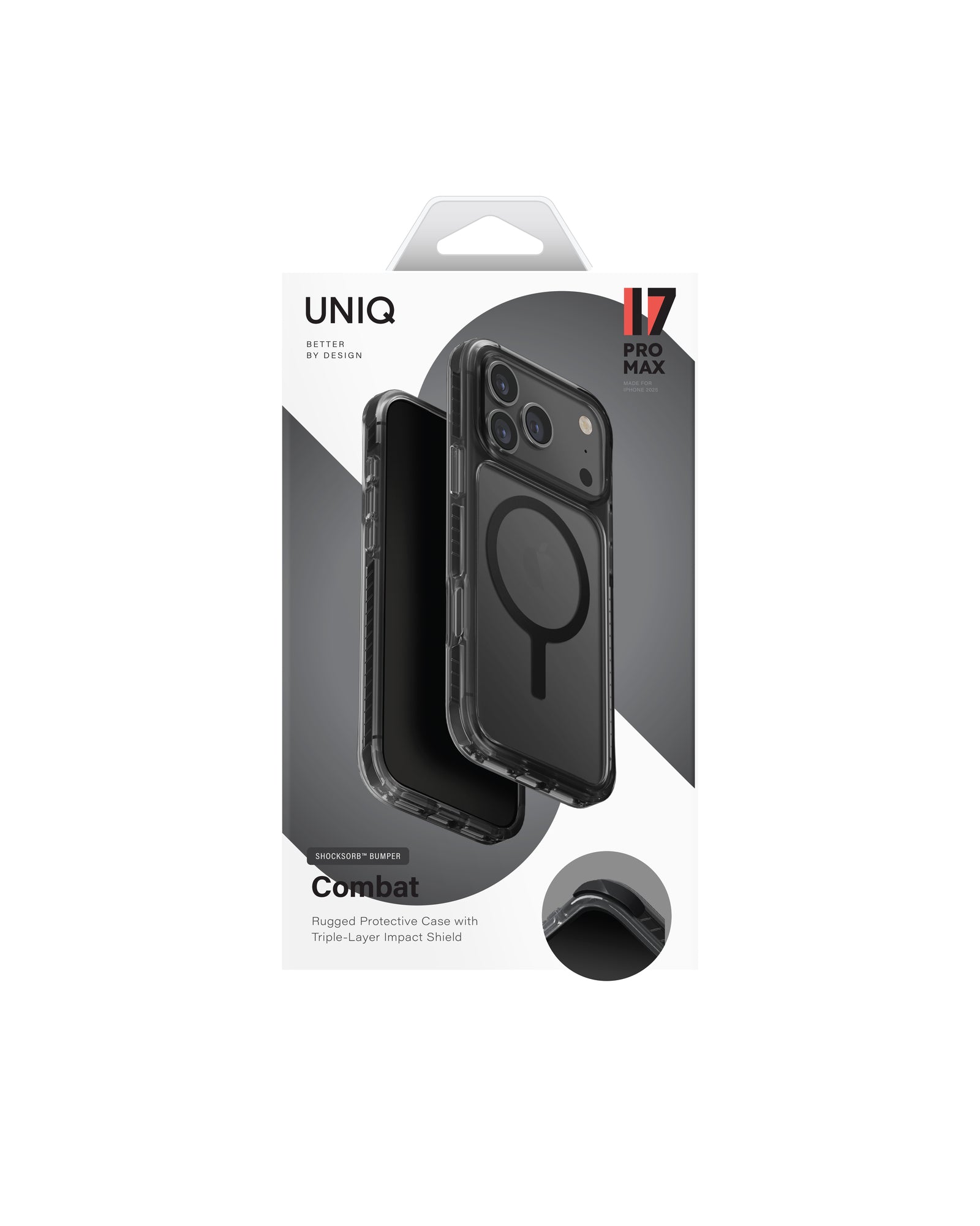 Carcasa Uniq Combat Magsafe iPhone 17 Pro Max - Negra