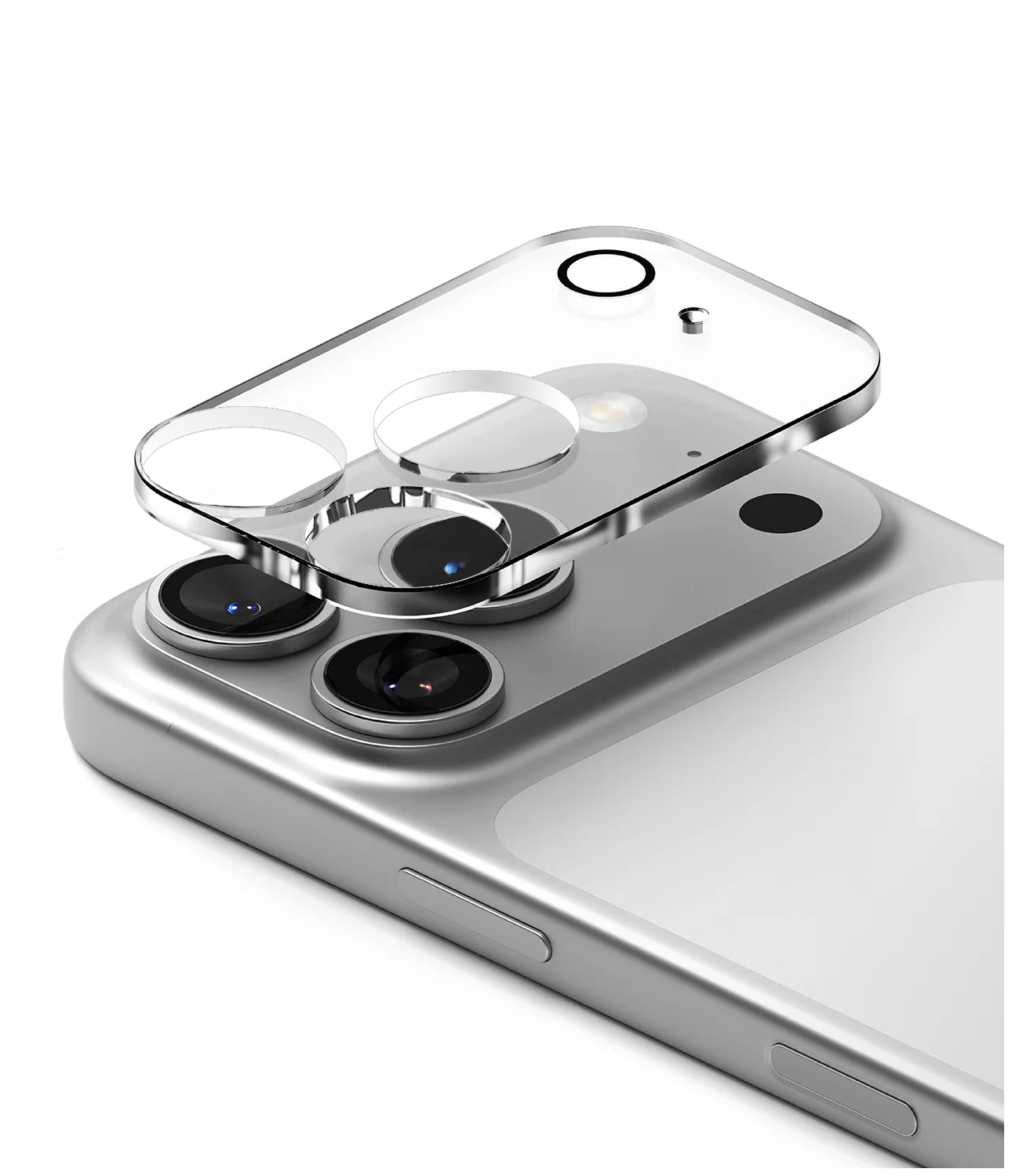 Protector Módulo Cámara Para iPhone 17 Pro Max Vidrio 9H + Marco Modulo Integrado Full Cover HD