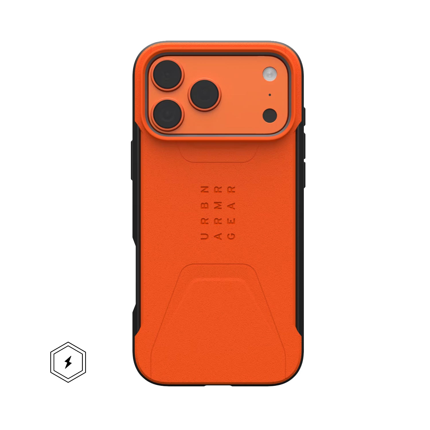 Carcasa / Funda Rugged Proteccion Profesional Para iPhone 17 Pro - Marca Uag Modelo Civilian Compatible Con Magsafe - Naranja