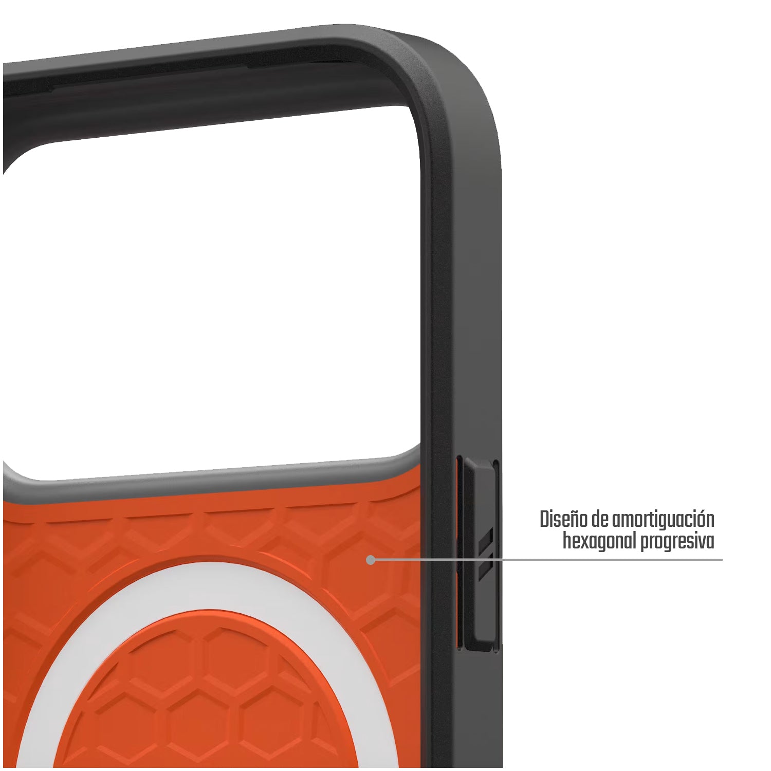 Carcasa / Funda Rugged Proteccion Profesional Para iPhone 17 Pro - Marca Uag Modelo Civilian Compatible Con Magsafe - Naranja