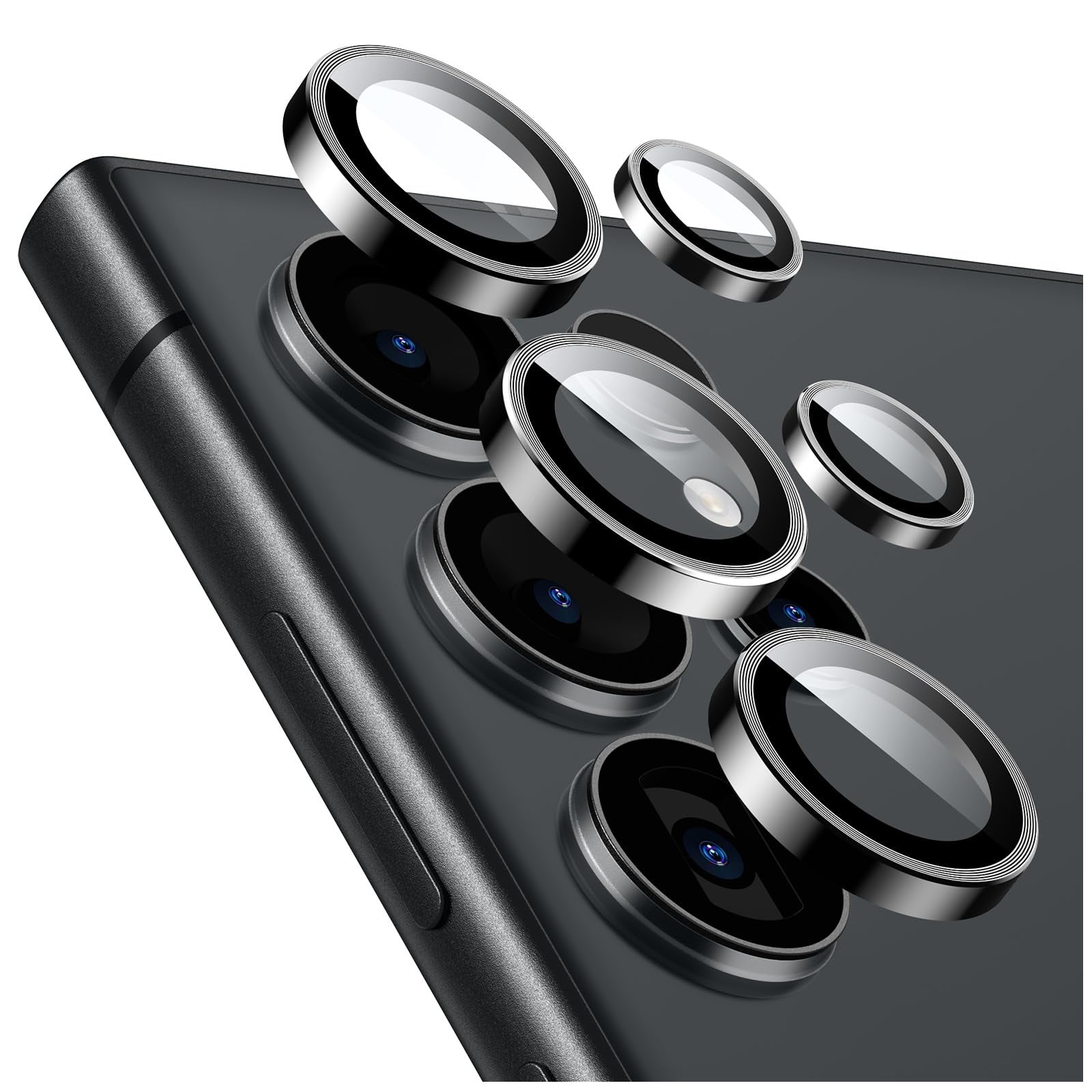 Protector De Lente Con Borde De Aluminio Para Cámara De Samsung S25 Ultra