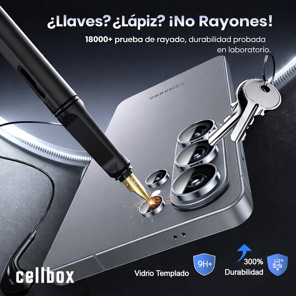 Protector de Lente Cámara Samsung S26 Ultra – Vidrio 9H + Marco Metálico