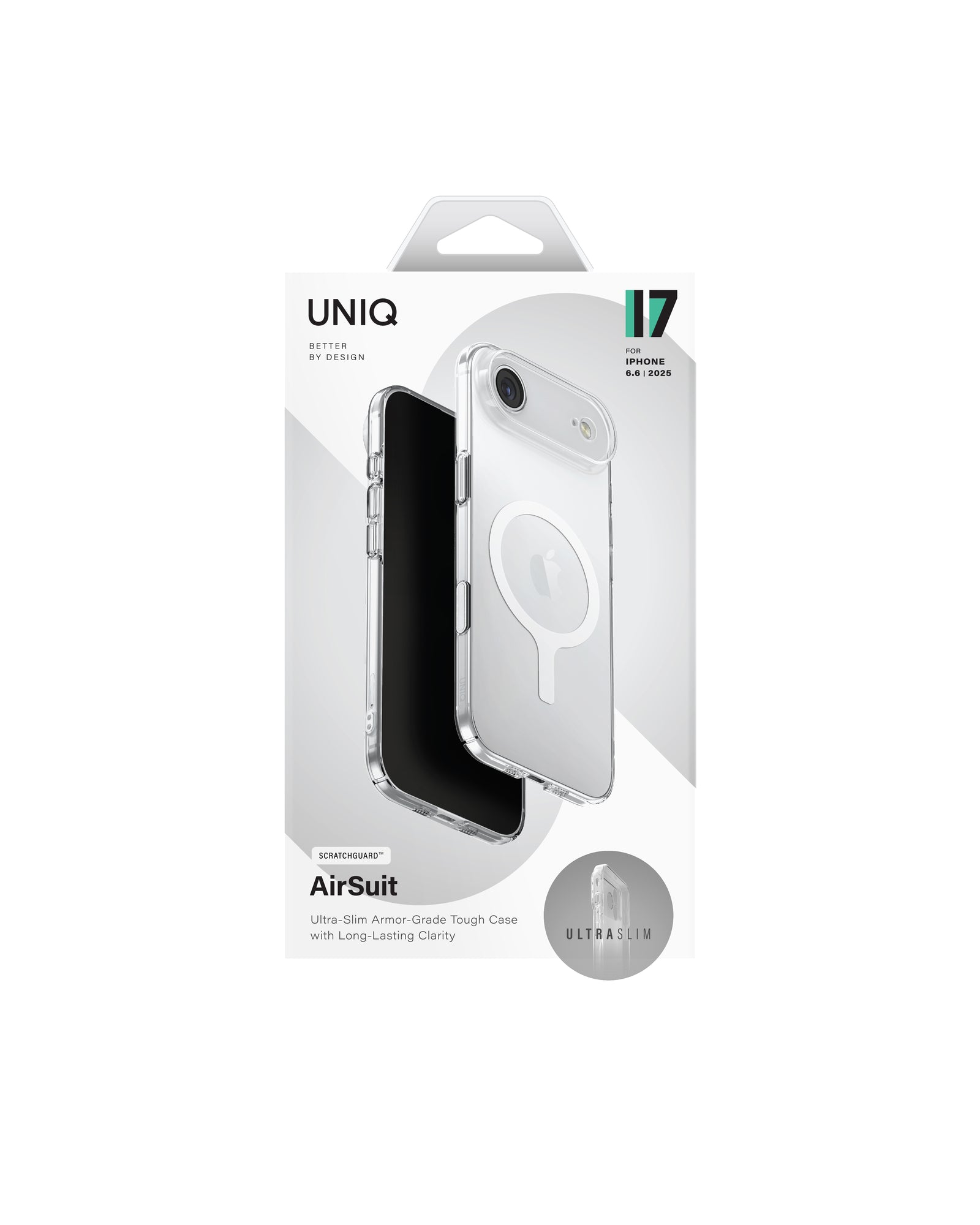 Carcasa Uniq Airsuit Ultradelgada 1.3 mm Magsafe iPhone Air - Transparente