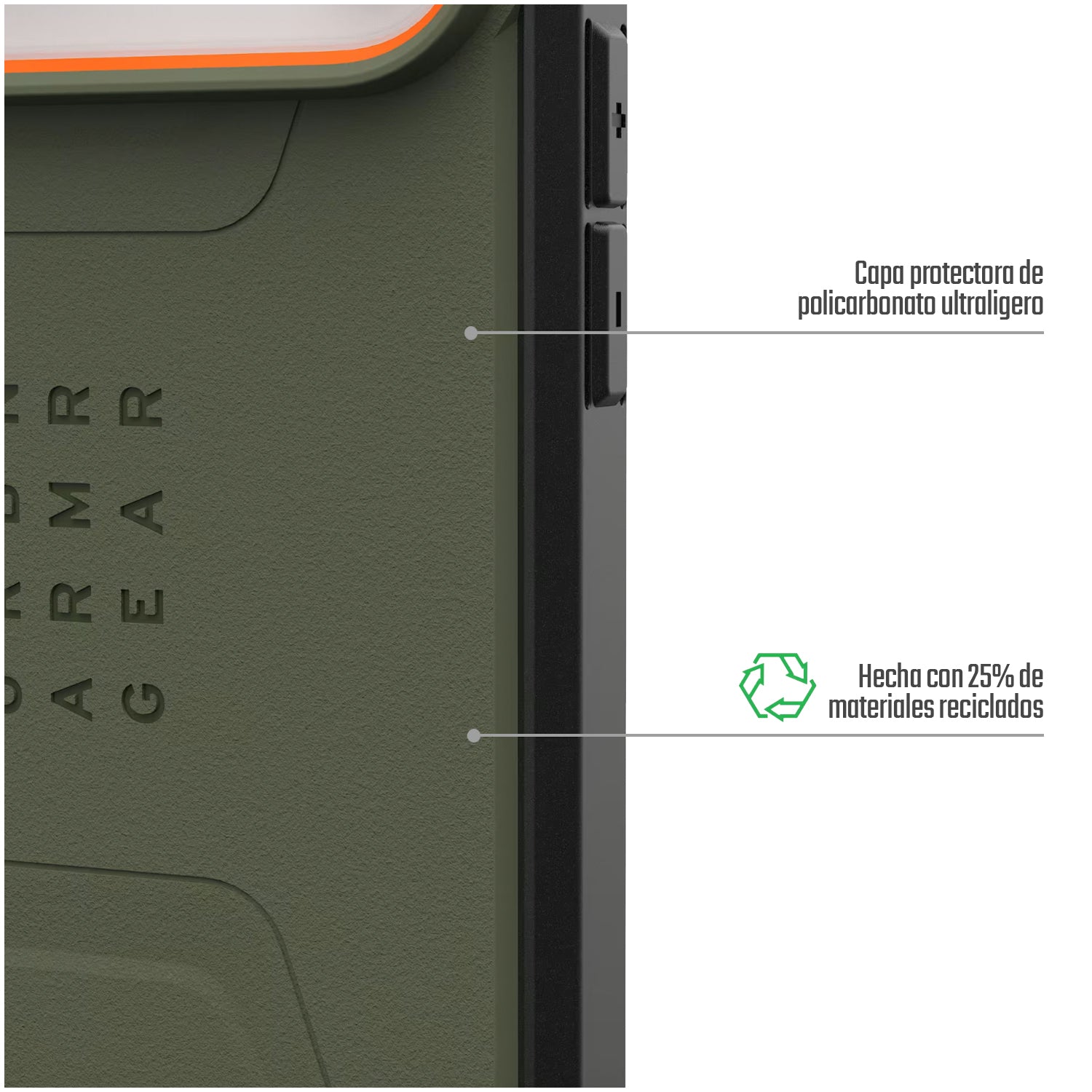 Carcasa / Funda Rugged Proteccion Profesional Para iPhone 17 Pro Max - Marca Uag Modelo Civilian Compatible Con Magsafe - Verde
