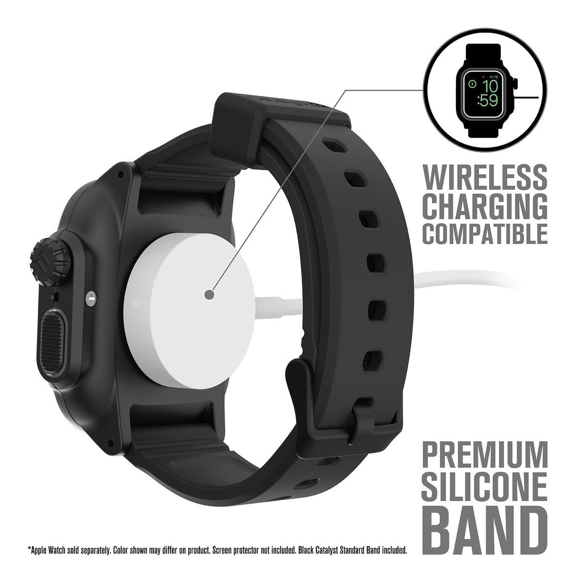 Correa + Carcasa Catalyst Waterproof Sumergible Apple Watch 42 MM - Negra