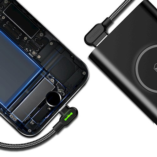 Cable Gamer USB a Lightning Mcdodo 90° – Carga Rápida 3A y Transferencia de Datos | 1,2 y 1,8 Metros