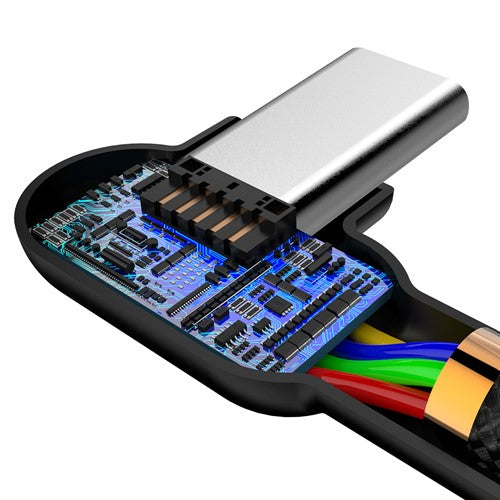 Cable USB a Tipo C Mcdodo 90° – Carga Rápida 3A y Transferencia de Datos | 1,2 y 1,8 Metros