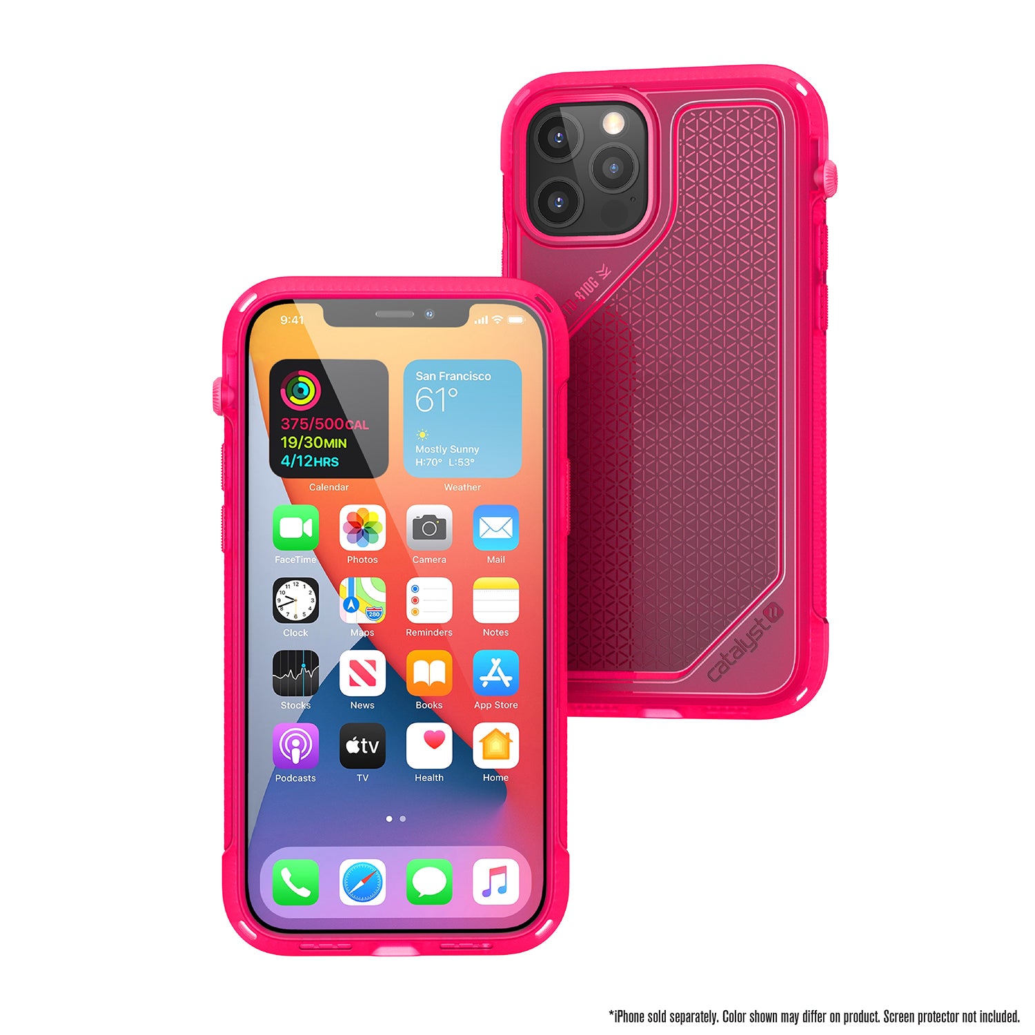 Carcasa Catalyst Vibe Series iPhone 12 Pro Max - Rosa Neon