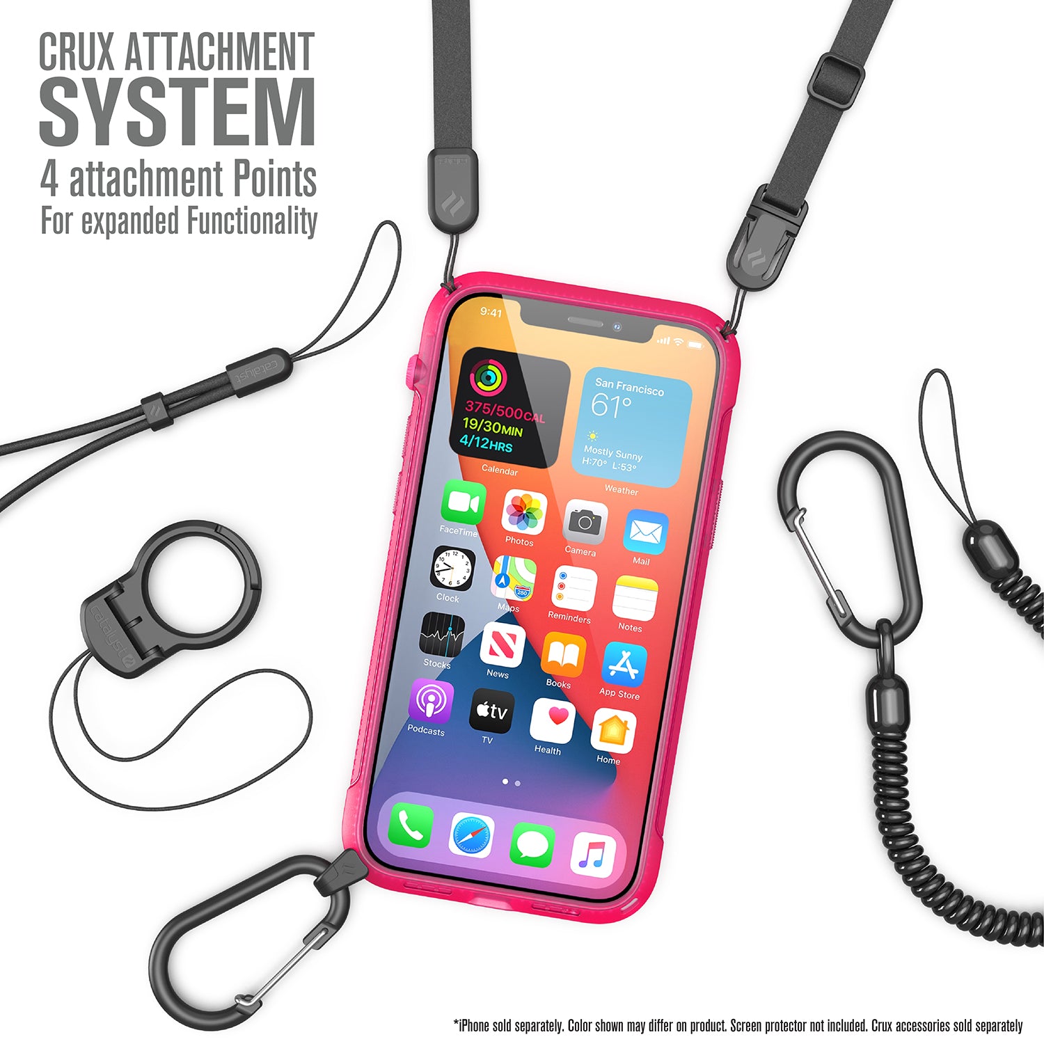 Carcasa Catalyst Vibe Series iPhone 12 Pro Max - Rosa Neon