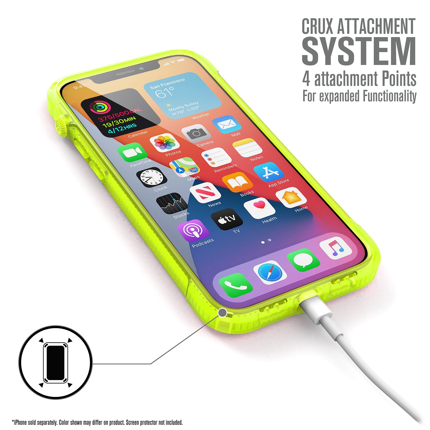 Carcasa Catalyst Vibe Series iPhone 12 Pro Max - Amarillo Neon