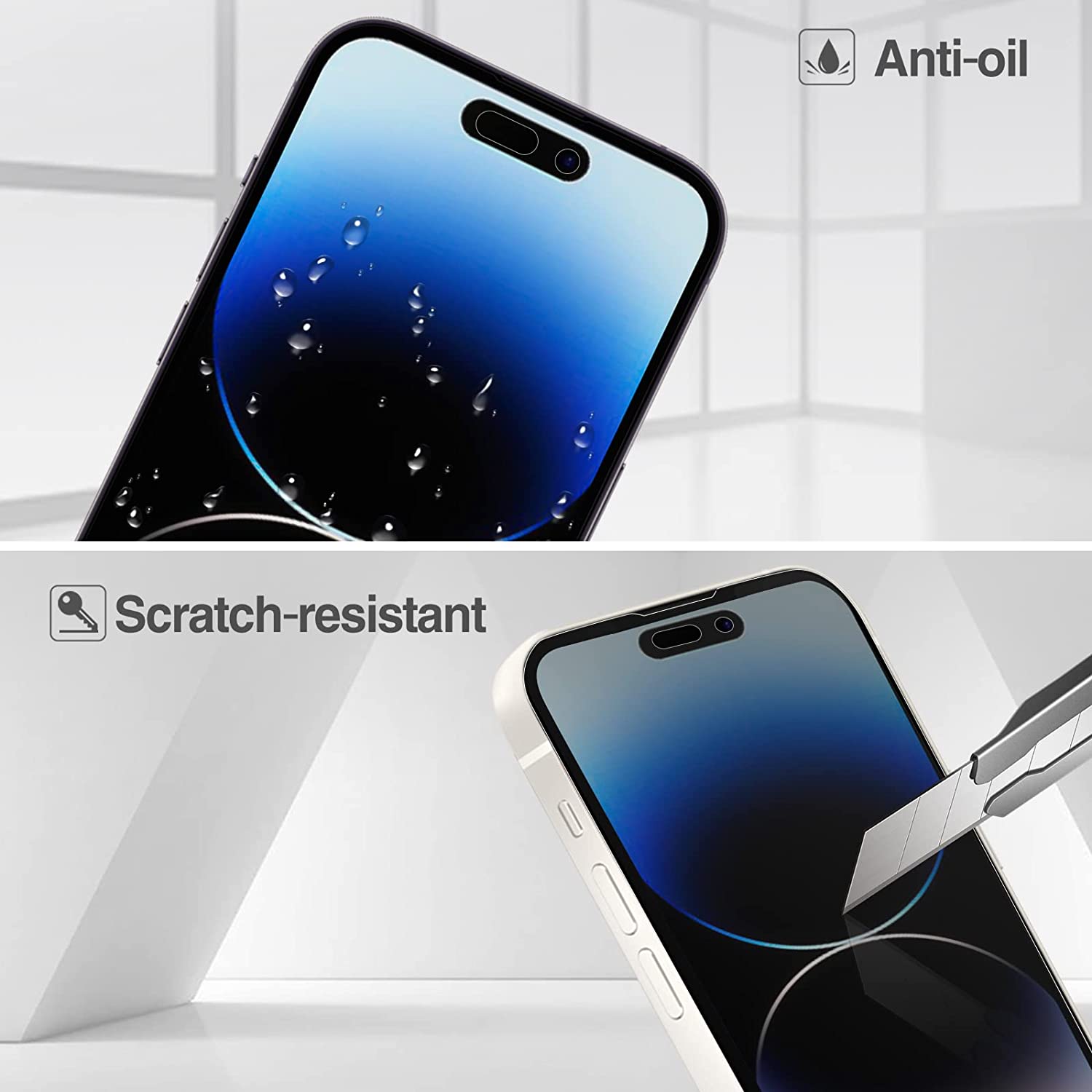 Lámina Antiespía de Vidrio Templado 3D iPhone 15 Plus