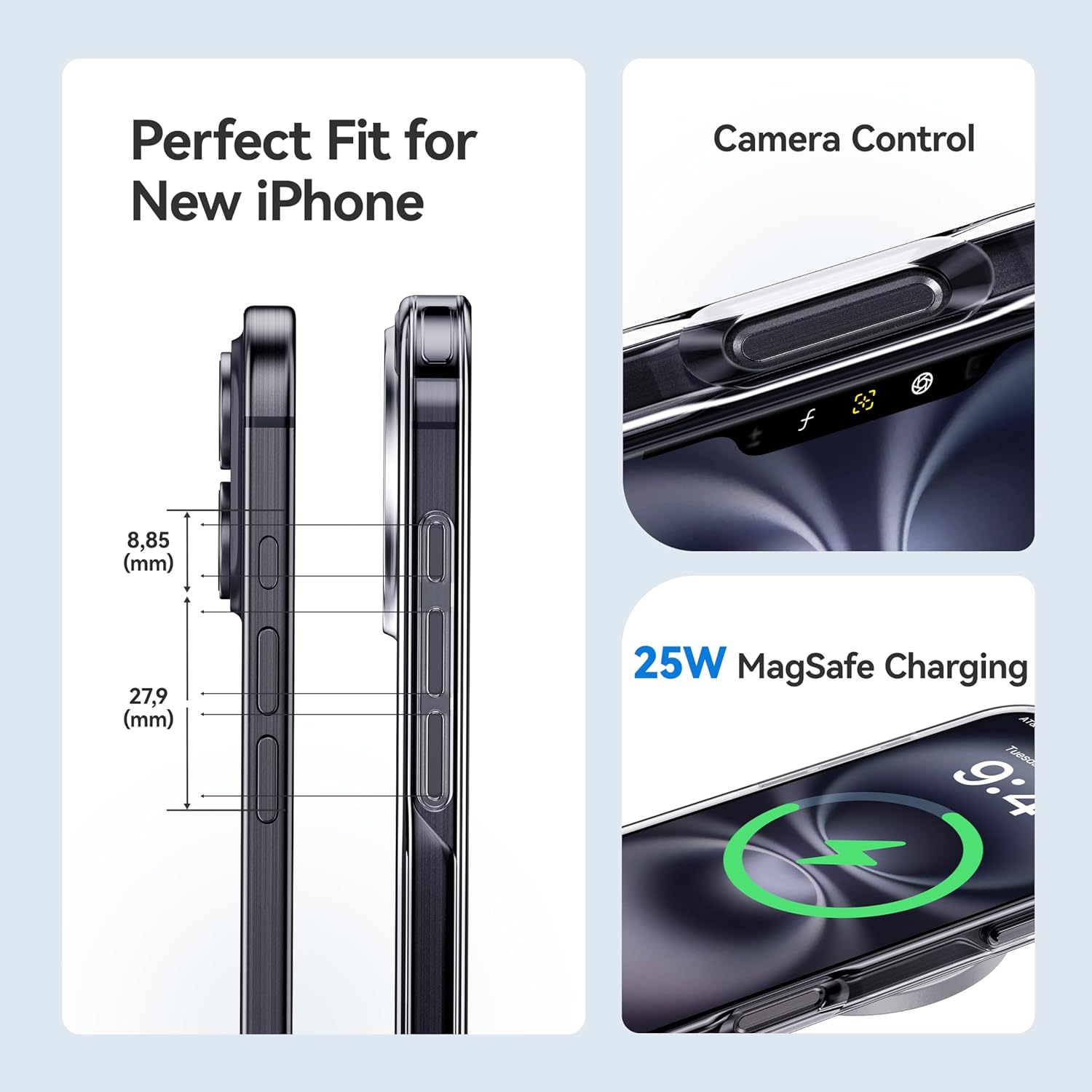 Carcasa Delgada Antigolpe – Protección Premium iPhone 16