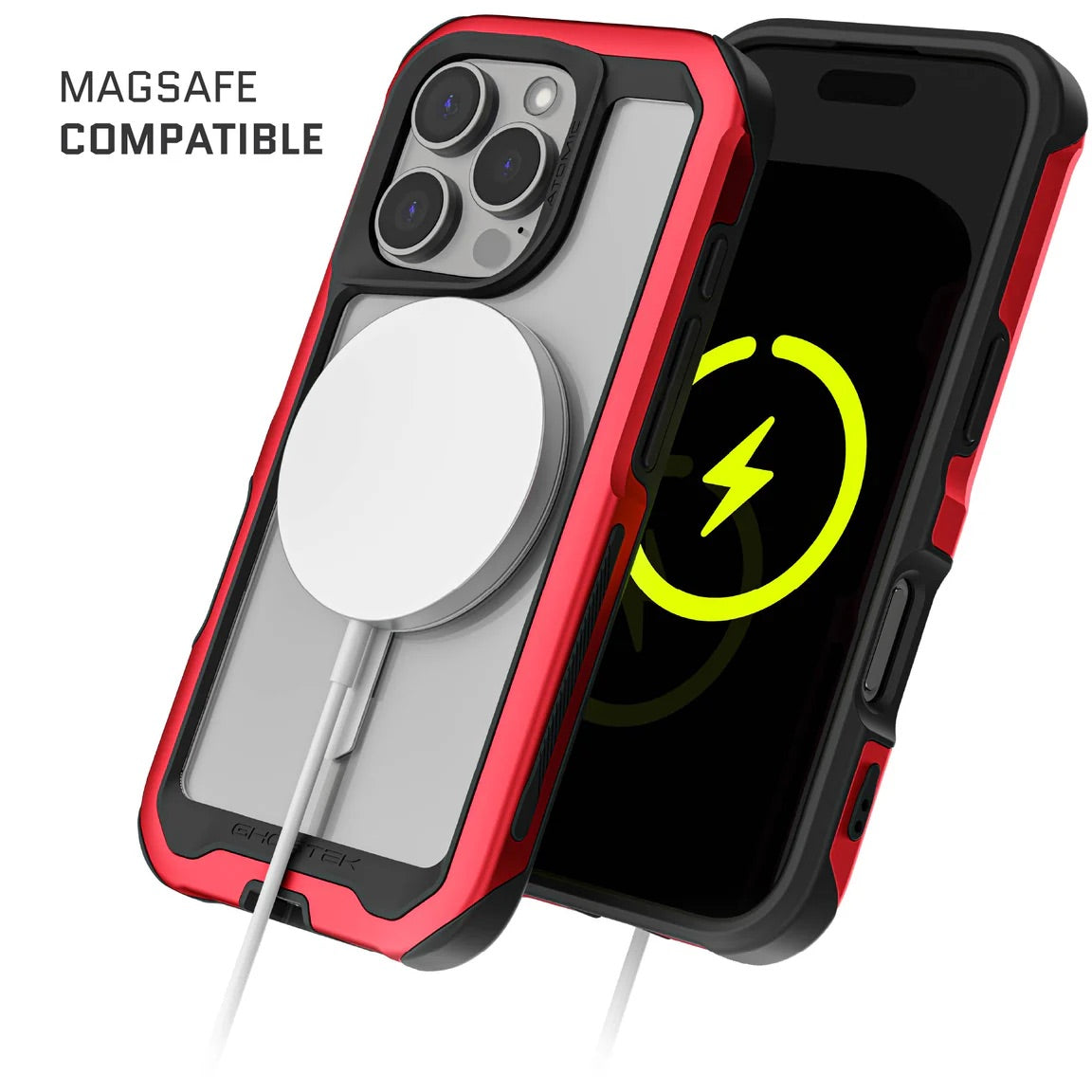 Carcasa Ghostek Atomic Slim MagSafe iPhone 16 Pro – Protección Militar de Aluminio Antigolpes