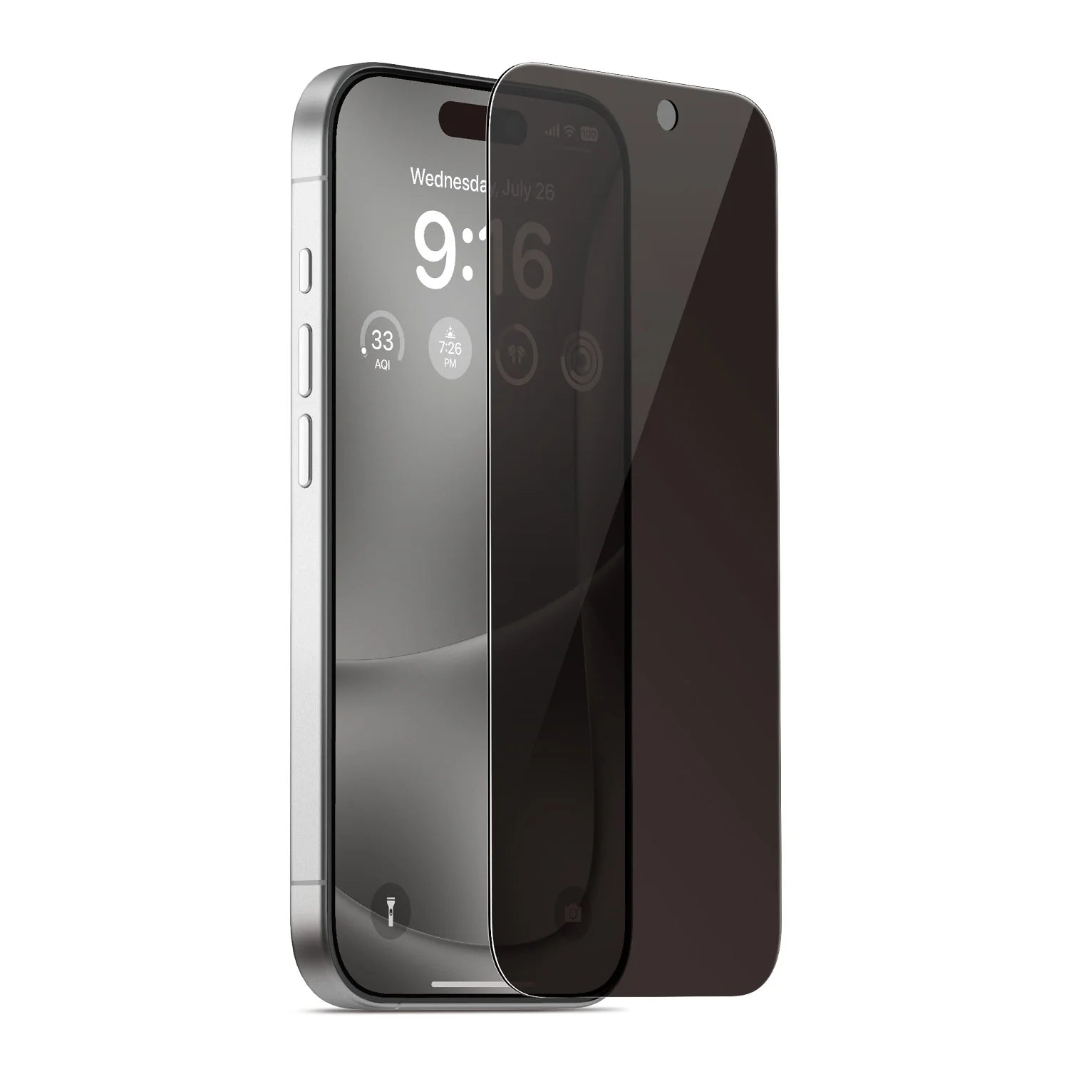 Lámina Antiespía de Vidrio Templado 3D iPhone 16 Plus