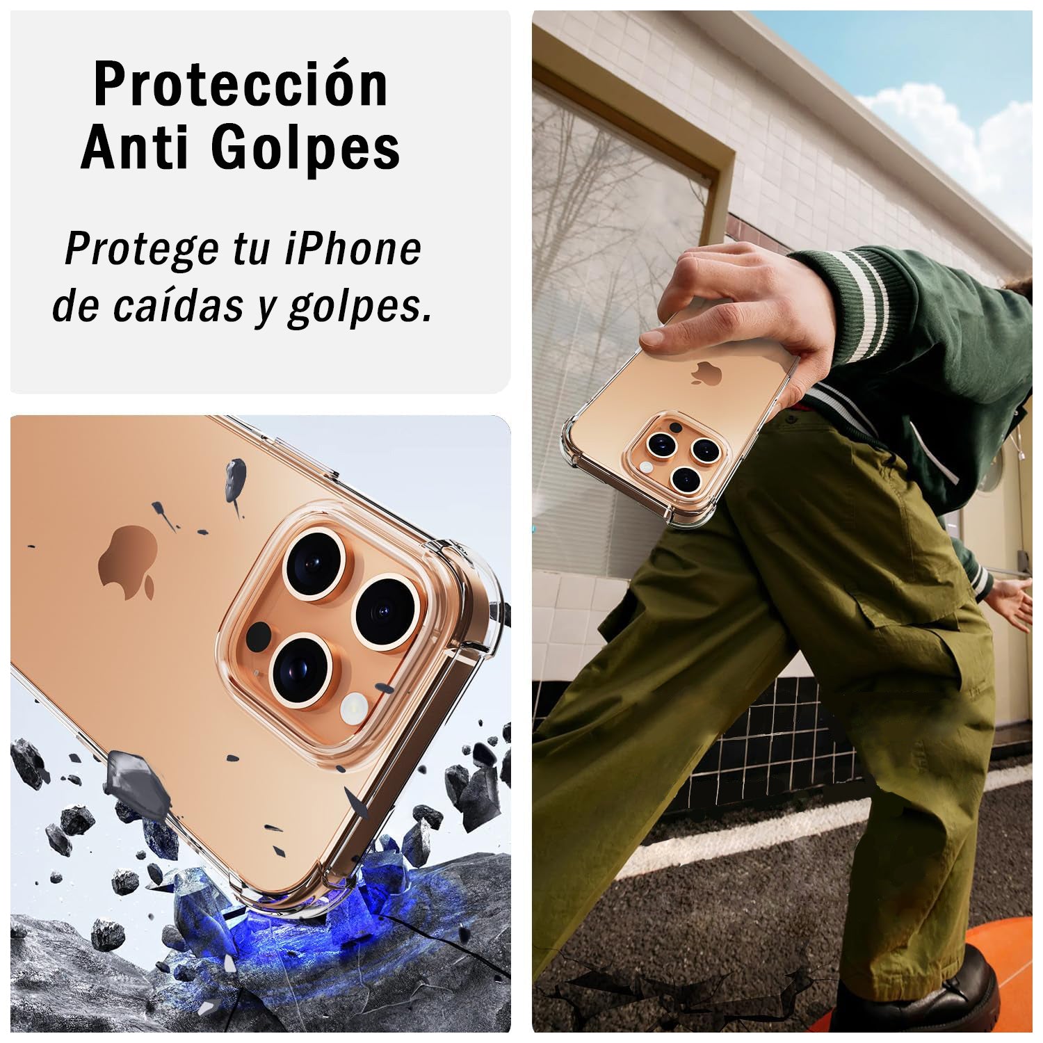 Carcasa Antigolpe Esquinas Reforzadas iPhone 16 Pro