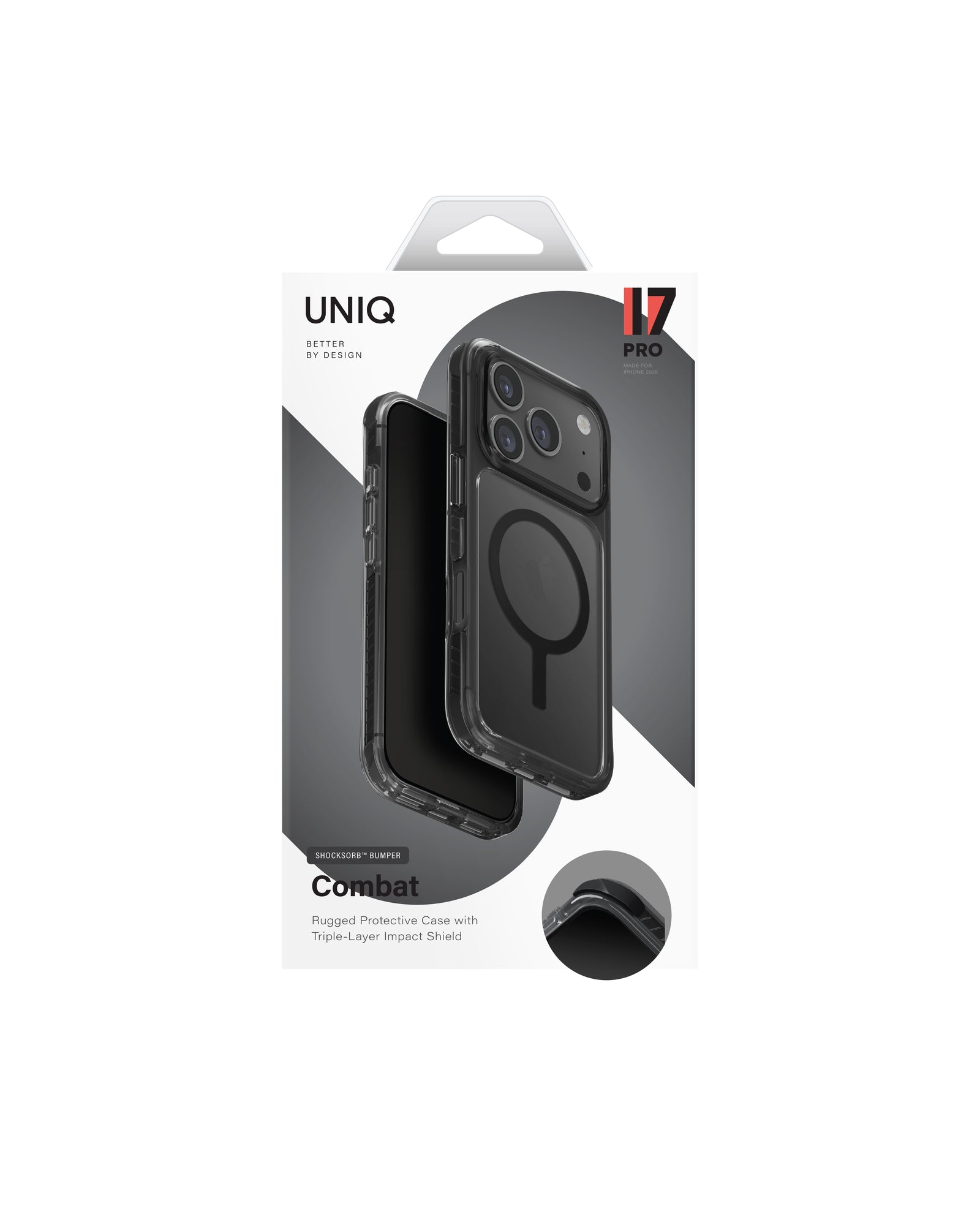 Carcasa Uniq Combat Magsafe iPhone 17 Pro - Negra