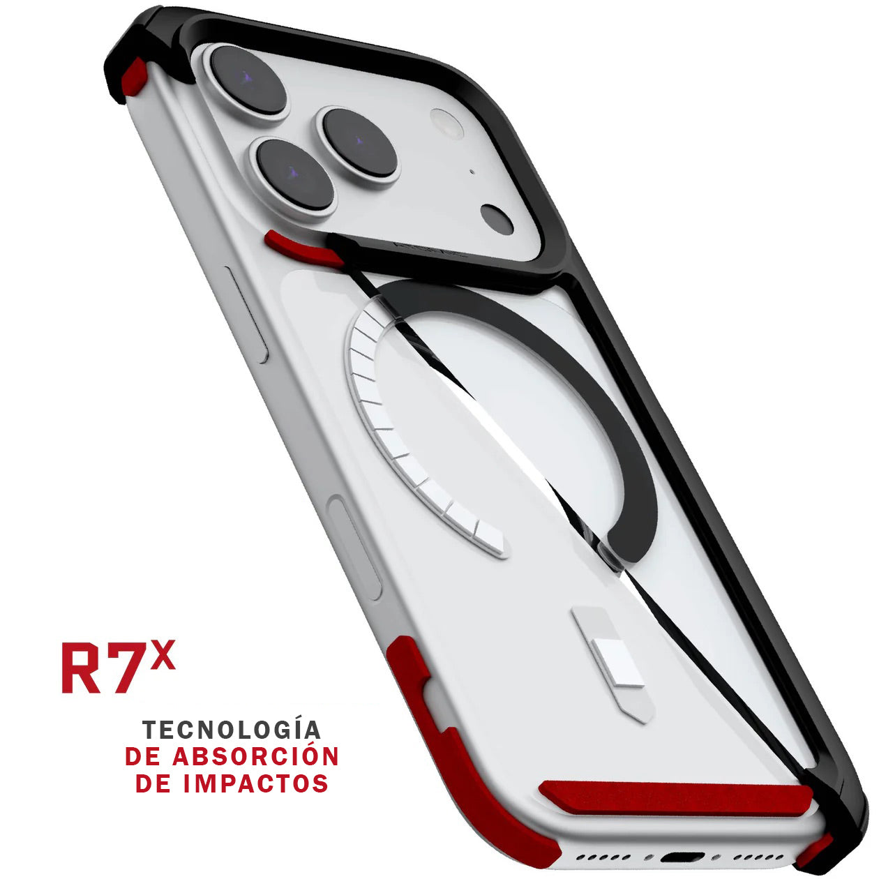 Carcasa Ghostek Atomic Slim MagSafe iPhone 17 Pro – Protección Militar de Aluminio Antigolpes | Negra