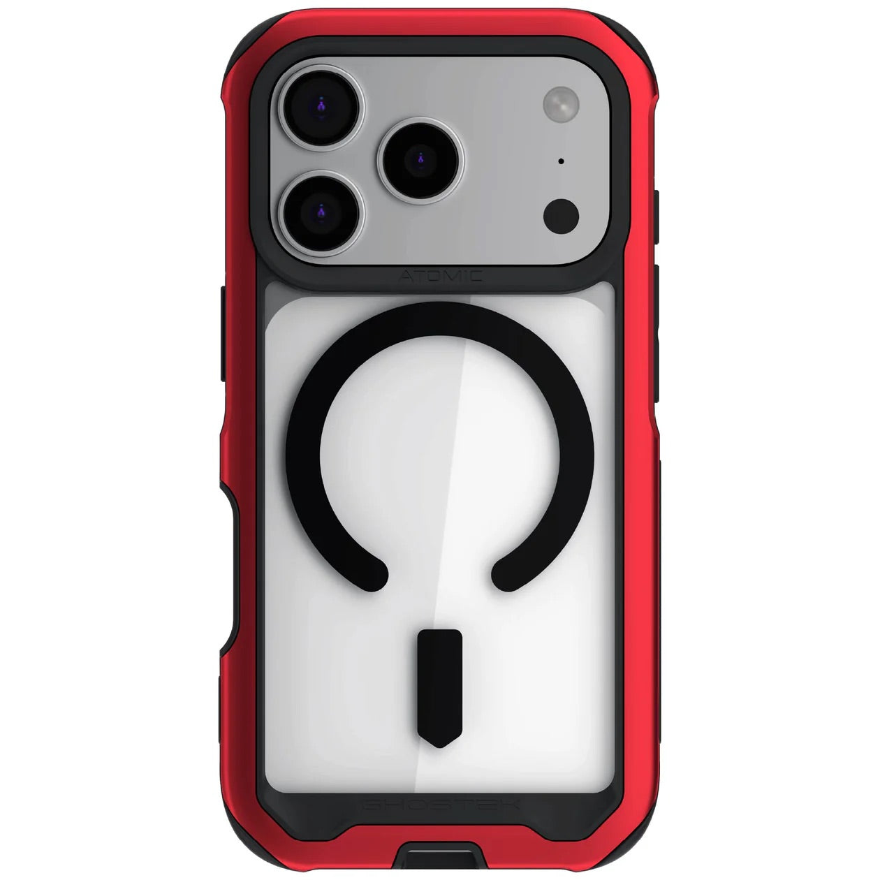 Carcasa Ghostek Atomic Slim MagSafe iPhone 17 Pro – Protección Militar de Aluminio Antigolpes | Roja