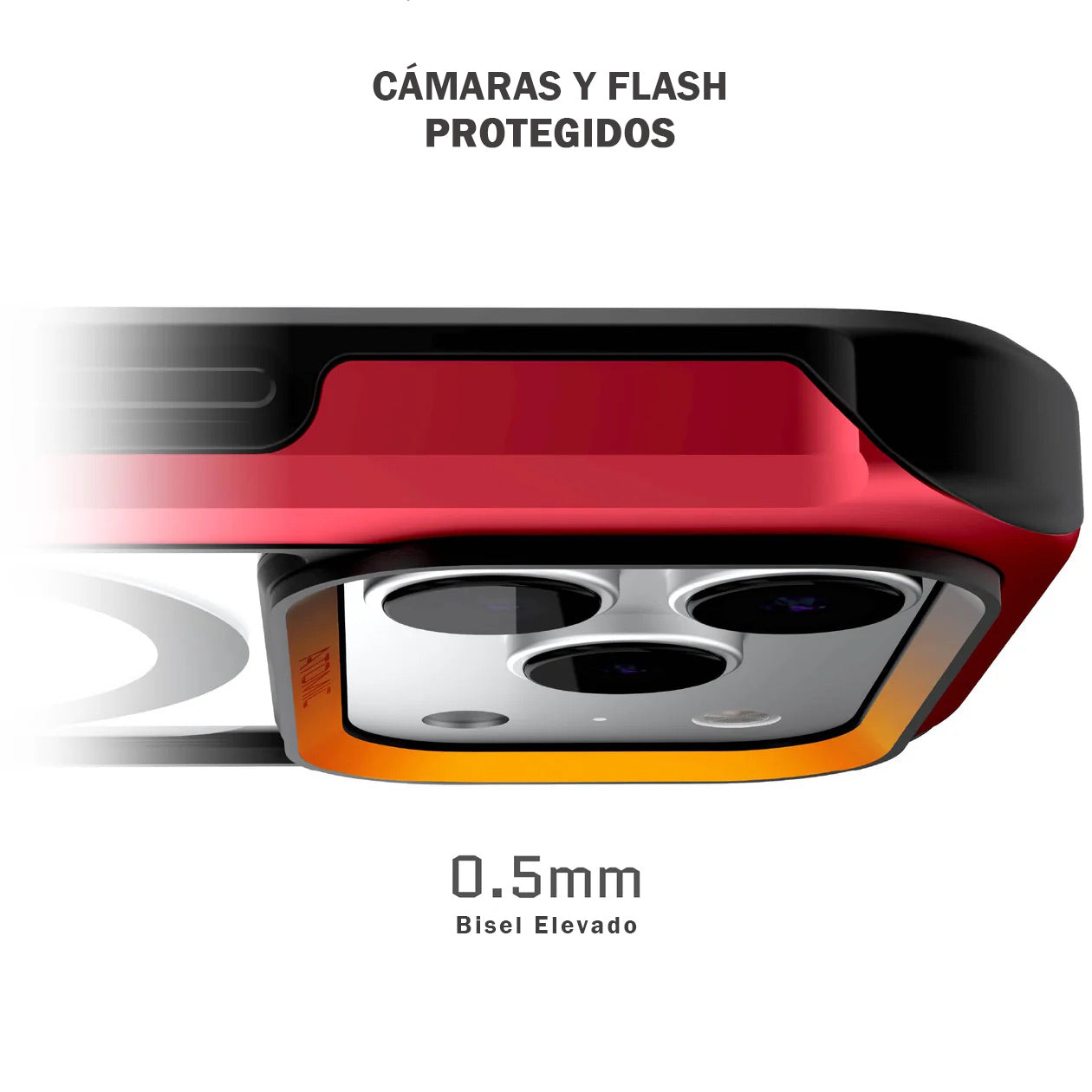 Carcasa Ghostek Atomic Slim MagSafe iPhone 17 Pro – Protección Militar de Aluminio Antigolpes | Roja