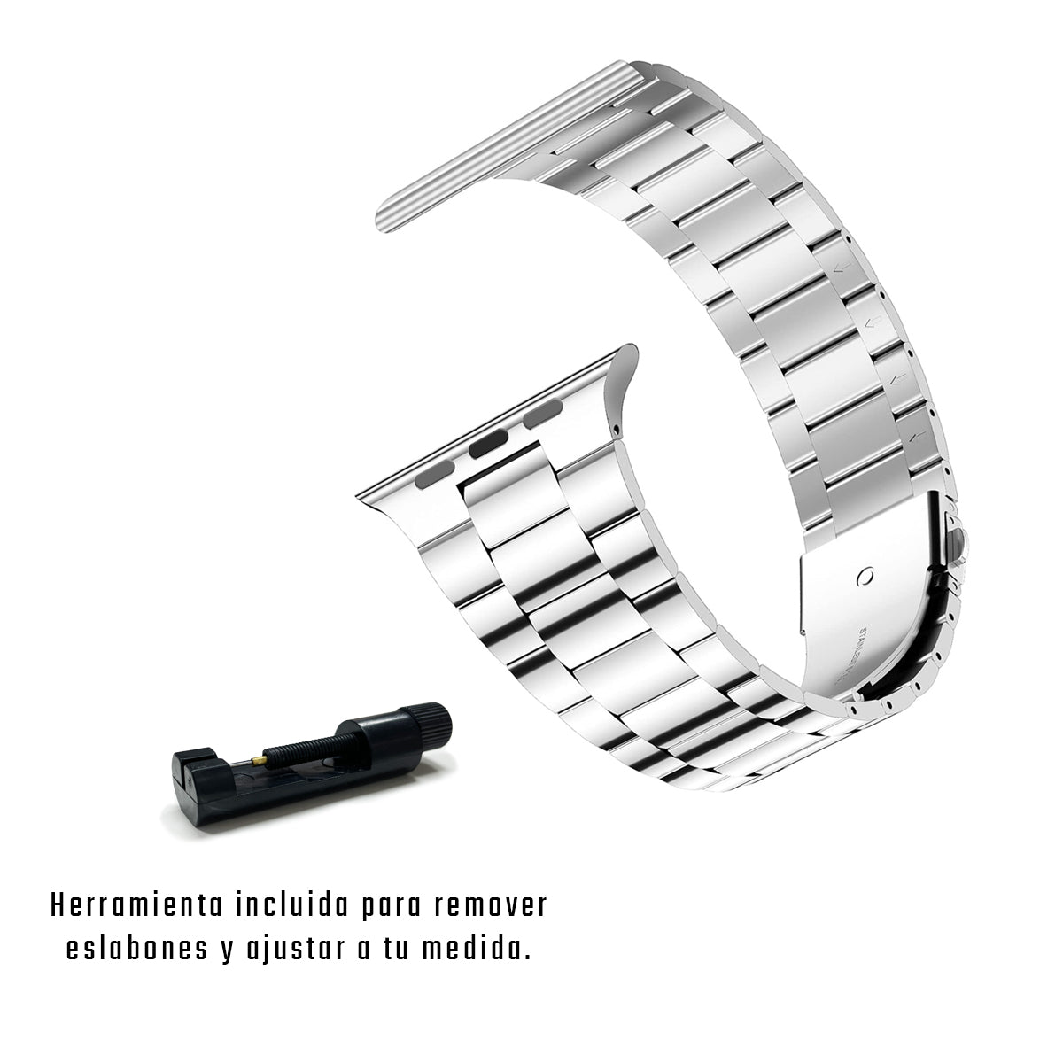 Correa de Acero Inoxidable para Apple Watch – Pulsera Metal Elegante y Ajustable