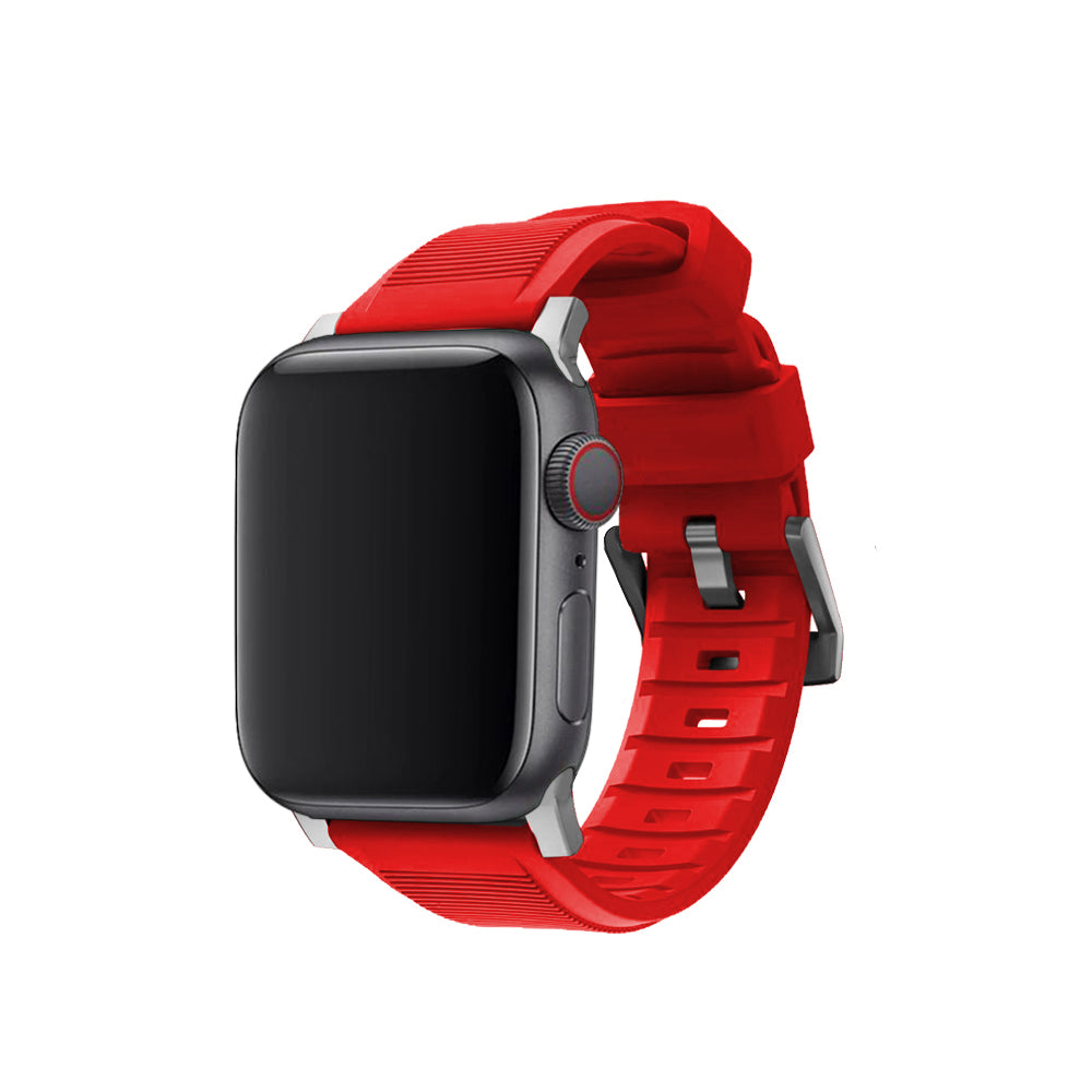 Correa de Silicona Texturizada Rugged para Apple Watch – Resistente y Texturizada (Deporte & Estilo)