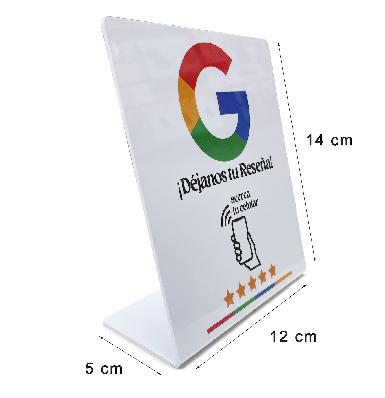 Tarjeta Stand NFC Inteligente para Reseñas en Google – Aumenta tu reputación con un toque