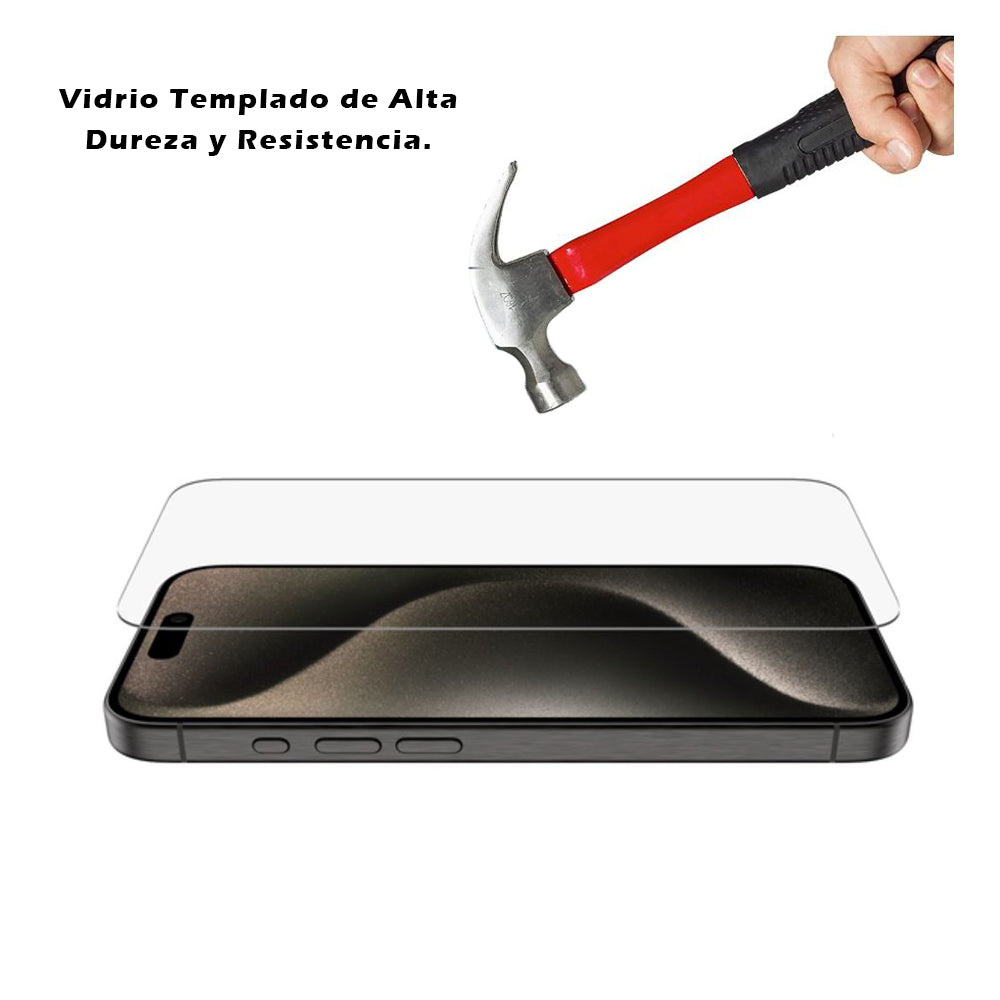Lámina Vidrio Templado 2.5D iPhone 15 Pro - 9H Transparente