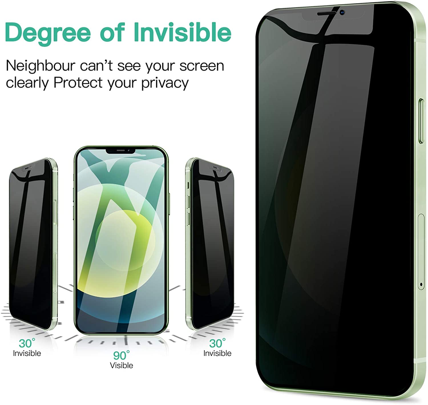 Lámina Antiespía de Vidrio Templado 3D iPhone XR