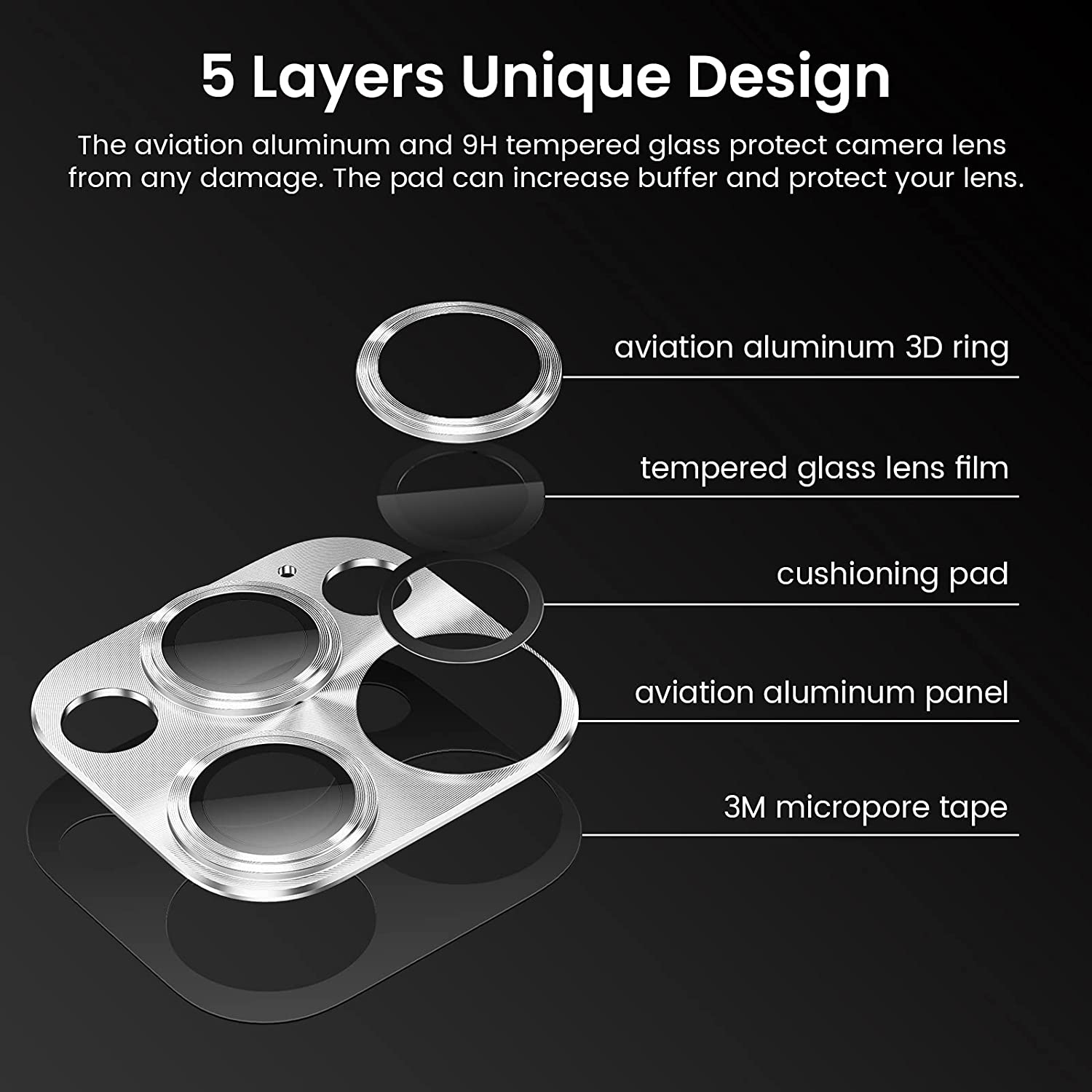 Protector De Aluminio Cámara iPhone 14 Pro / 14 Pro Max