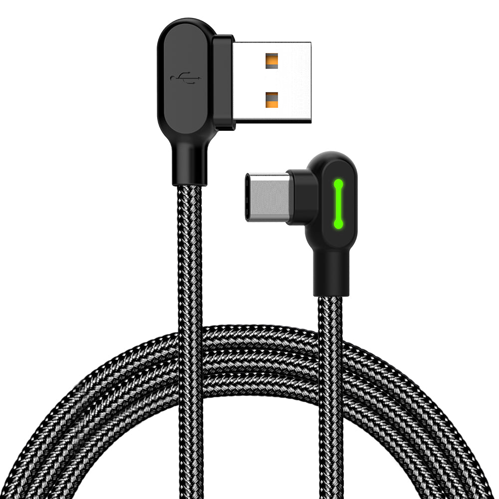 Cable USB a Tipo C Mcdodo 90° – Carga Rápida 3A y Transferencia de Datos | 1,2 y 1,8 Metros