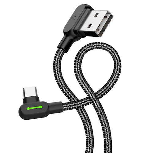 Cable USB a Tipo C Mcdodo 90° – Carga Rápida 3A y Transferencia de Datos | 1,2 y 1,8 Metros