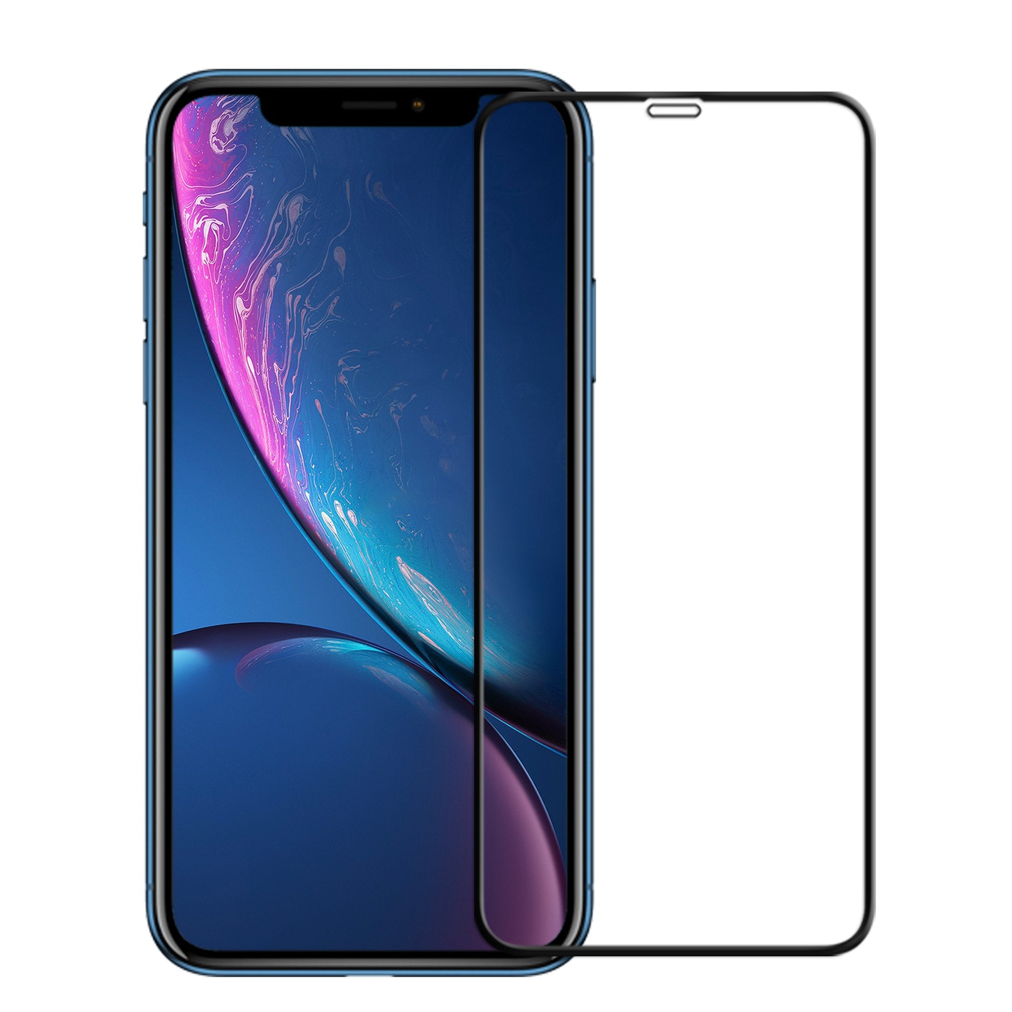 Lámina Vidrio Templado Full 3D Completa 21D iPhone XR