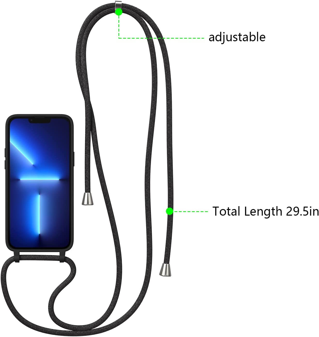 Carcasa de Silicona iPhone con Cinta / Cordon Ajustable iPhone 11 Pro Max
