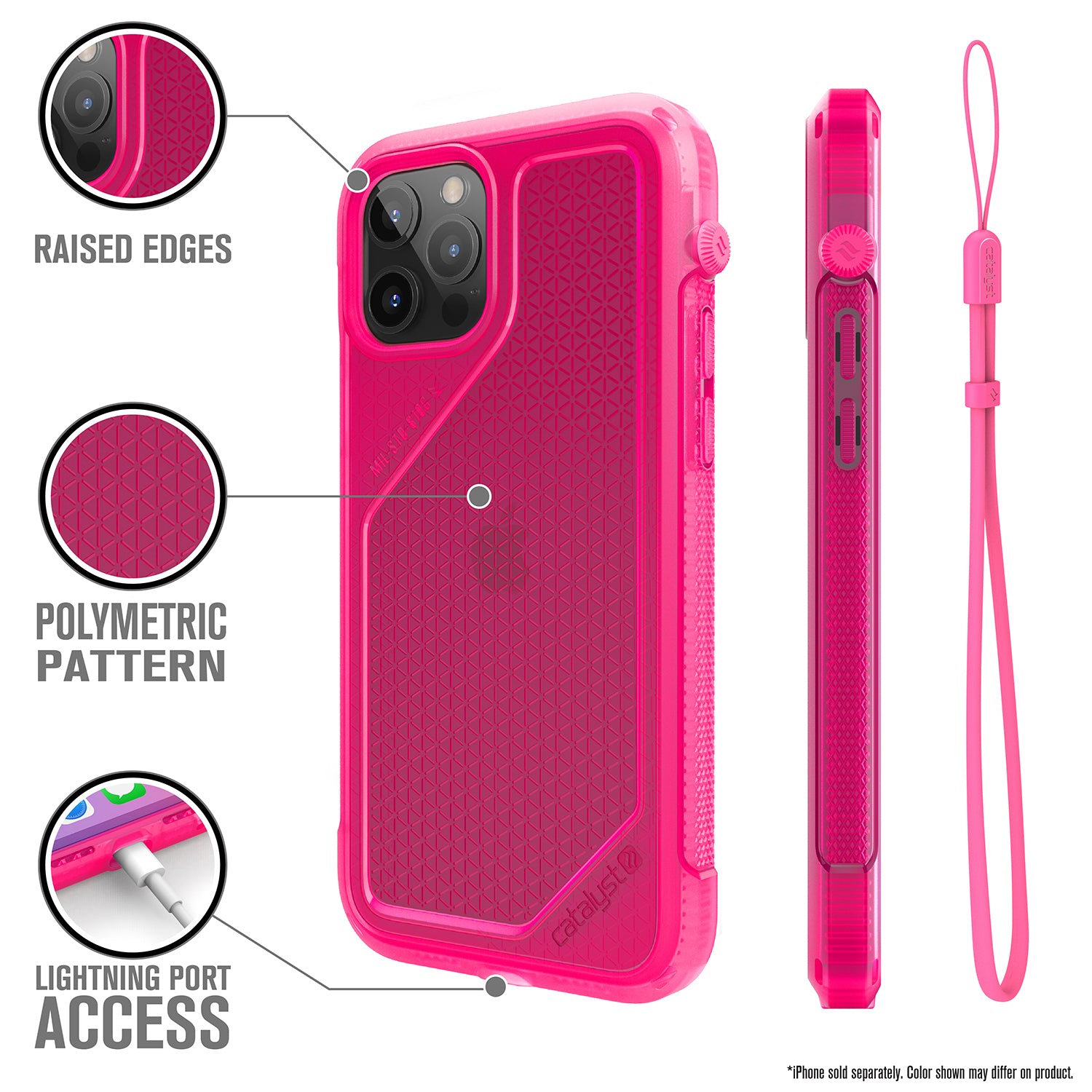 Carcasa Catalyst Vibe Series iPhone 12 Pro Max - Rosa Neon