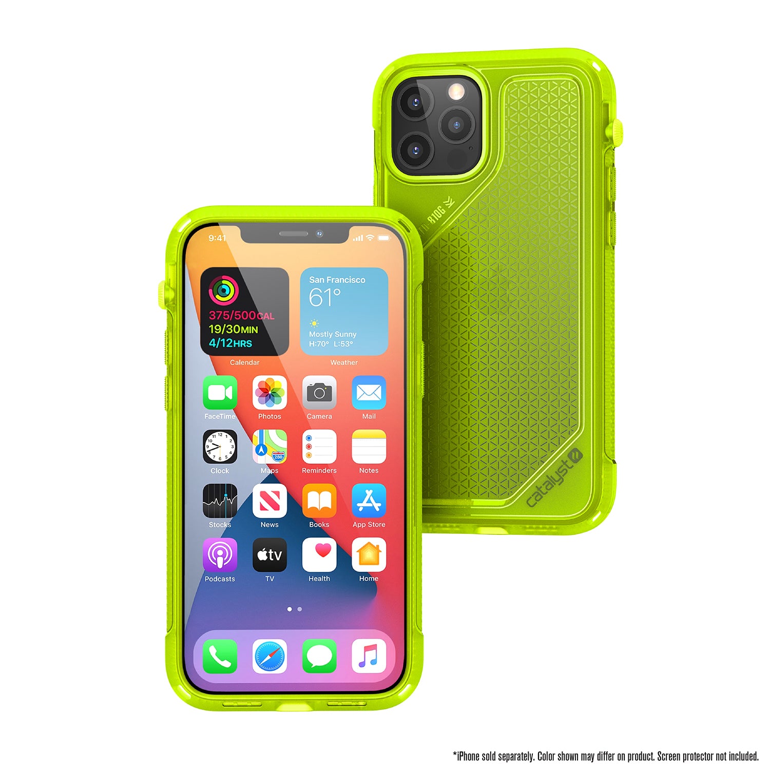 Carcasa Catalyst Vibe Series iPhone 12 Pro Max - Amarillo Neon