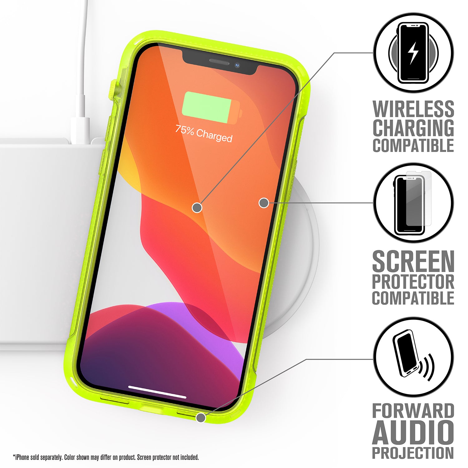 Carcasa Catalyst Vibe Series iPhone 12 Pro Max - Amarillo Neon